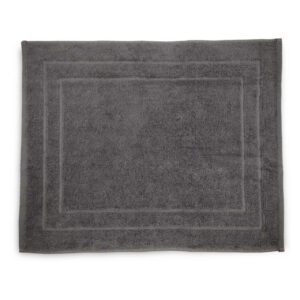 Πατάκι μπάνιου διπλή λωρίδα ανθρακί 50x70cm 100% Cotton 700 GSΜ