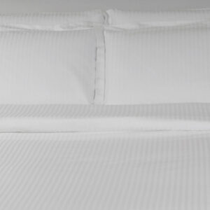 Παπλωματοθήκη Schema stripe 1cm λευκή 160x220cm 60% Cotton - 40% Polyester 240ΤC