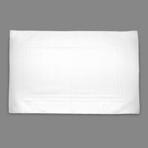 Πατάκι μπάνιου με 3 λωρίδες λευκό 50x80cm 100% Cotton 1000 GSΜ