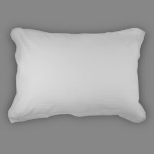 Μαξιλαροθήκη Ηypnos Oxford stripe 0,5cm λευκή 52x72+5cm 75% Cotton - 25% Polyester
