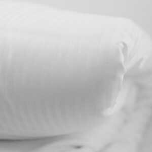 Παπλωματοθήκη Hypnos stripe 0,5cm λευκή 160x220cm 75% Cotton - 25% Polyester 240ΤC
