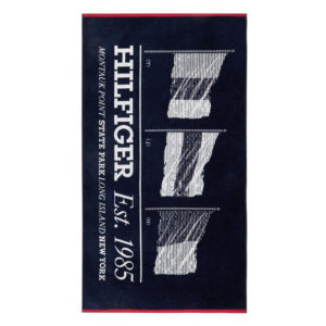 Πετσέτα  θαλάσσης Skipper μπλε 90Χ170cm 100% Jacquard Cotton450 GSΜ Τommy Hilfiger