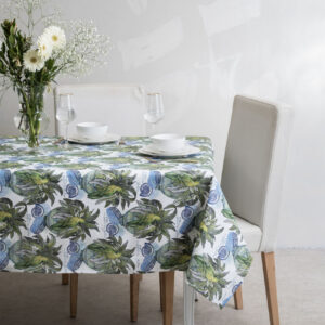 Τραπεζομάντηλο Loneta Blue Lagoon 140x220cm 50% Cotton 50% Ρolyester Αslanis Home