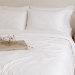 Παπλωματοθήκη Hotel satin stripe διπλή 165x240cm 100% Cotton