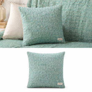 Διακοσμητική μαξιλαροθήκη Selena βεραμάν 45x45cm Αslanis Home