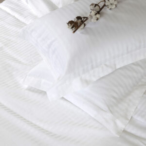 Μαξιλαροθήκη Hotel Oxford satin stripe 1cm 52x72+5cm