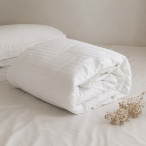 Σεντόνι Hotel διπλό satin stripe 1cm 240 TC