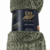 Κουβέρτα Fleece Zig Zag διπλή 220x240cm Λαδί - Thumbnail Image 2
