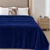Κουβέρτα Fleece Zig Zag διπλή 220x240cm Μπλε - Thumbnail Image 1