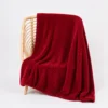 Κουβέρτα Fleece Zig Zag διπλή 220x240cm Κόκκινη - Thumbnail Image 1