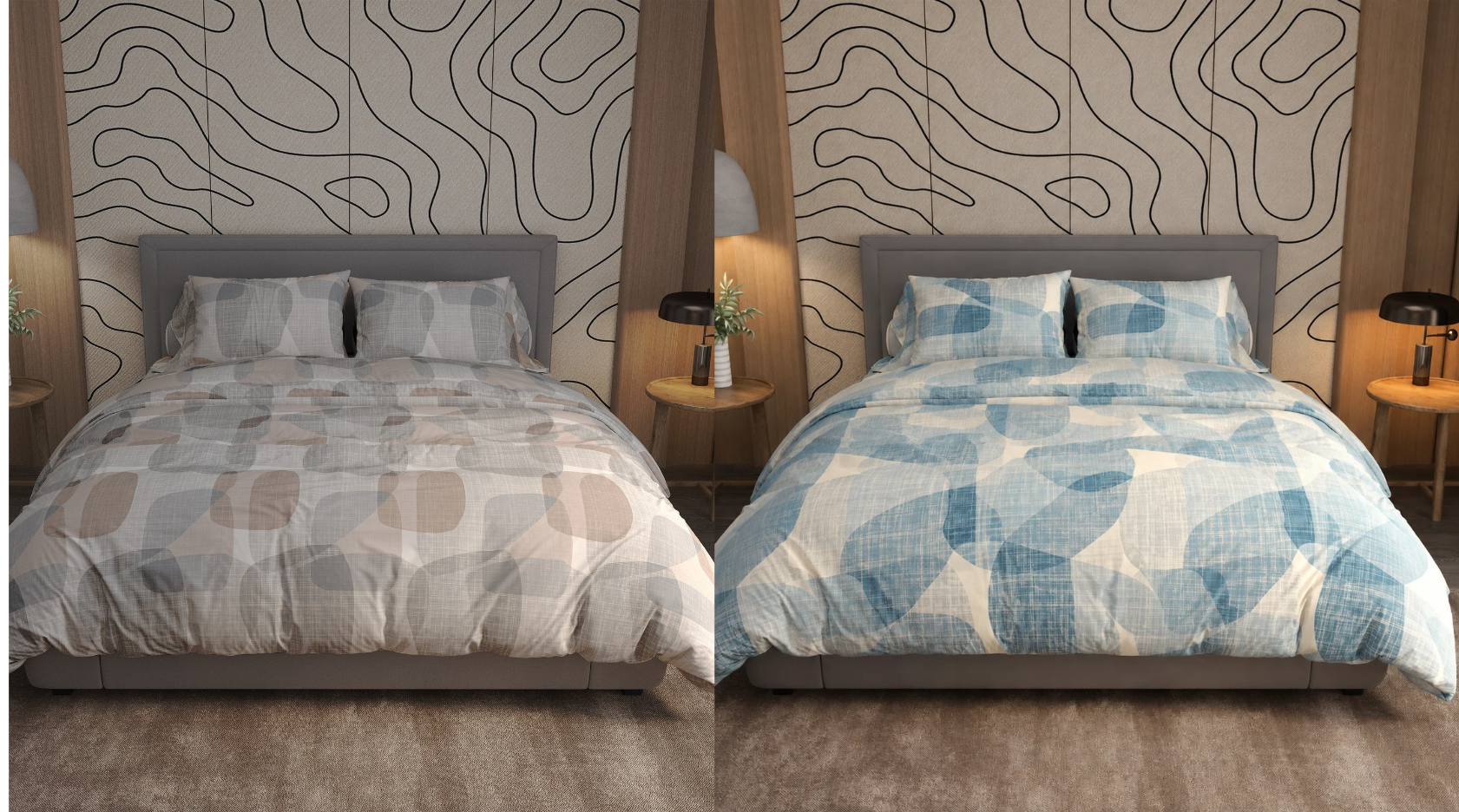Πάπλωμα Βότσαλο μονό 160x230cm 70% Cotton - 30% Polyester - Image 1