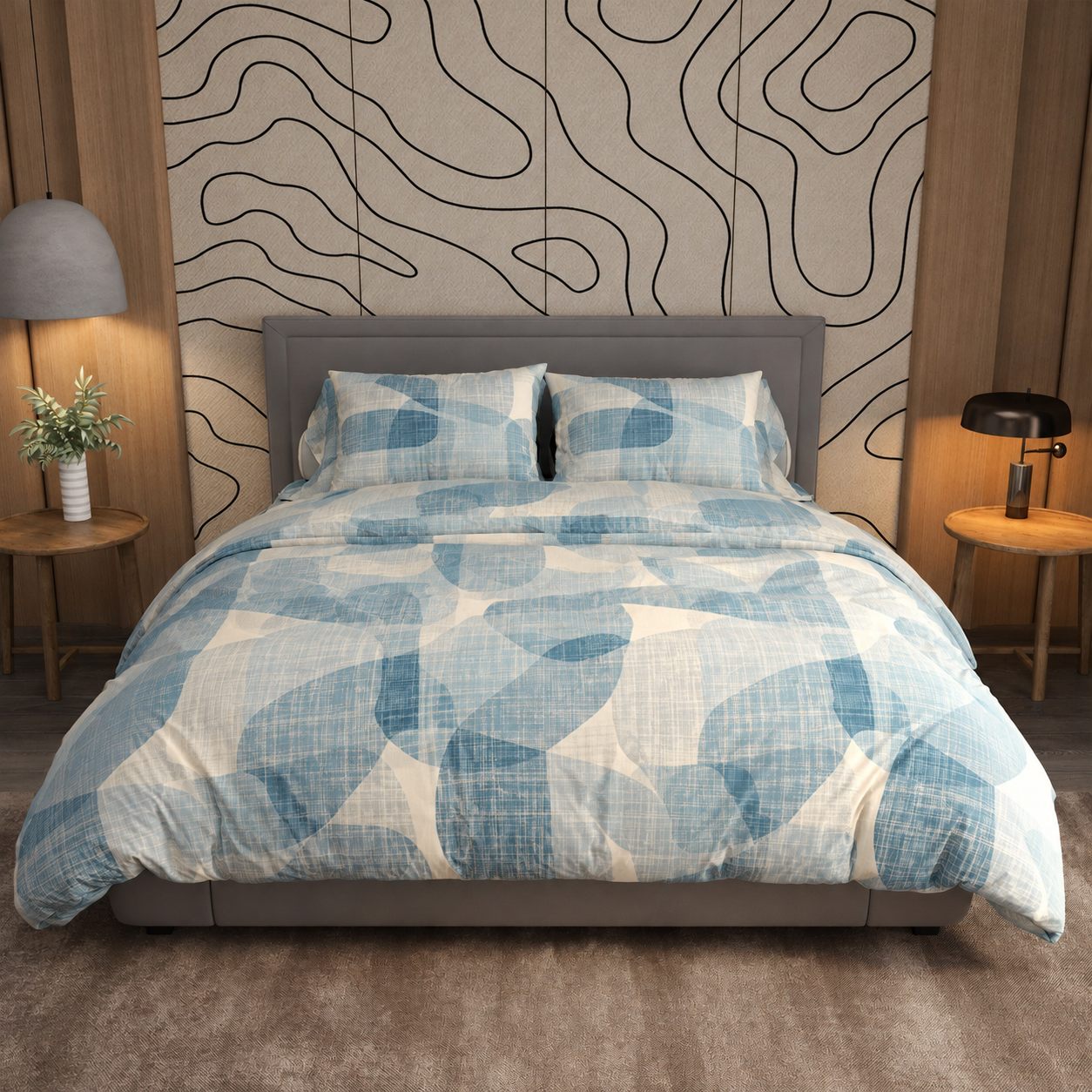 Πάπλωμα Βότσαλο μονό 160x230cm 70% Cotton - 30% Polyester - Image 3