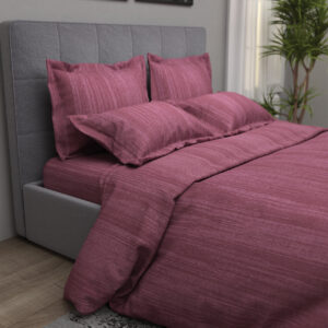 Σετ σεντόνια διπλά Rain 220x260cm - Φούξια